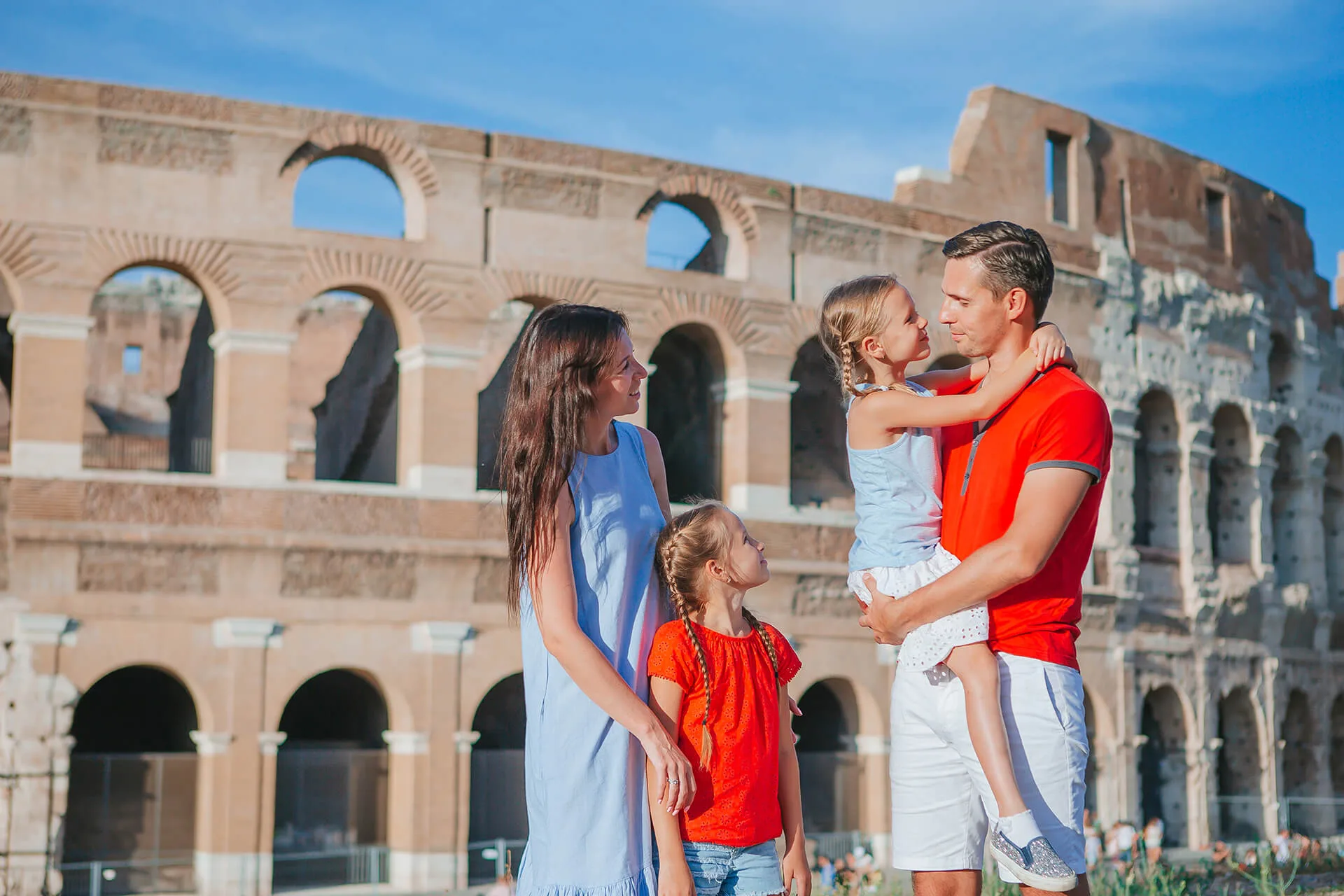 Family photoshoot in Colosseum