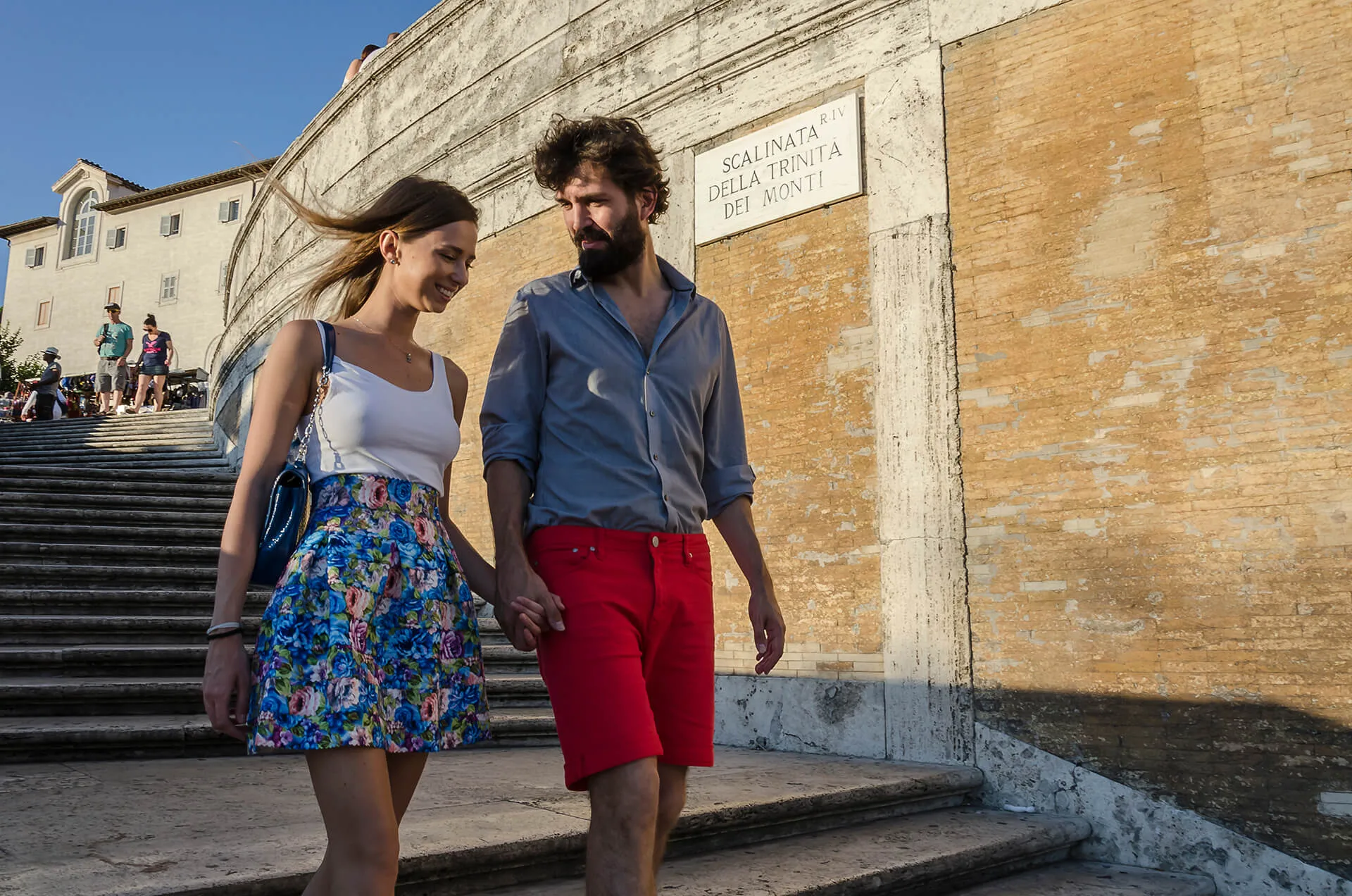 Spanish Steps Couple Photoshoot in Rome